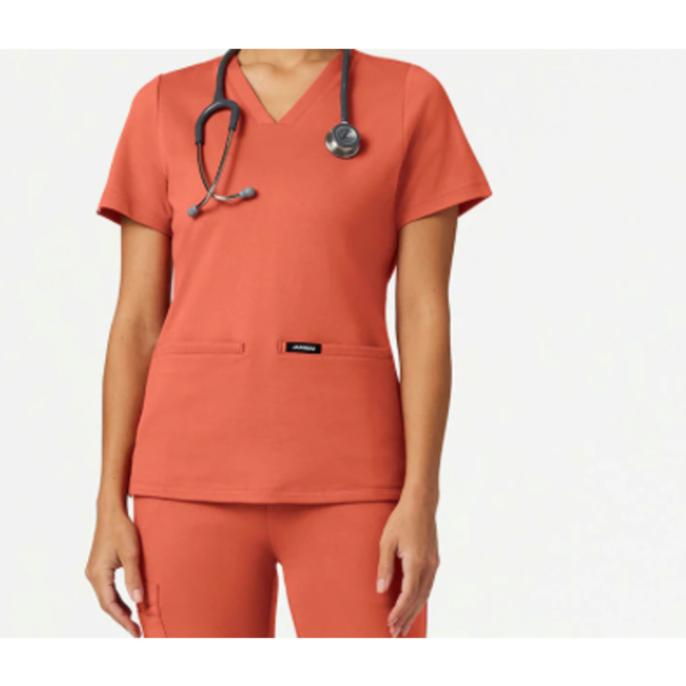 Jaanuu Women's Orange Scrub Top